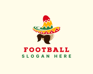 Mexican Hat Mustache Logo