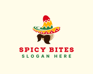 Jalapeno - Mexican Hat Mustache logo design