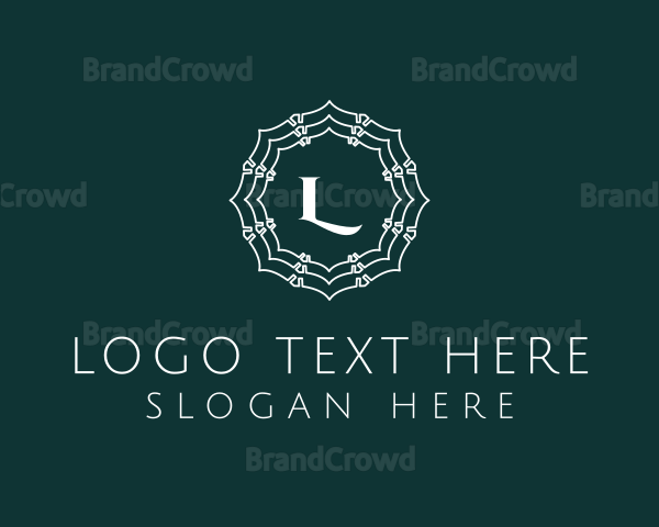 Elegant Doily Flower Logo