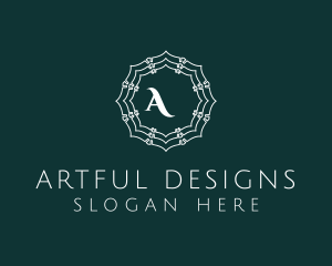 Elegant Doily Flower logo design