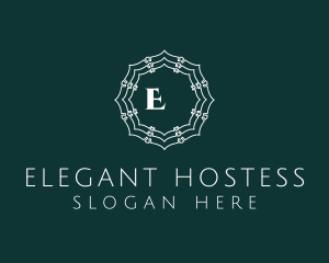 Elegant Doily Flower logo design