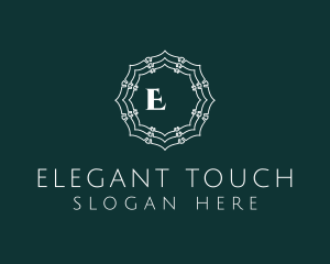 Elegant Doily Flower logo design