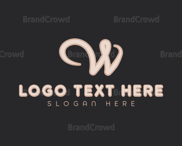 Stylish Beauty Letter W Logo