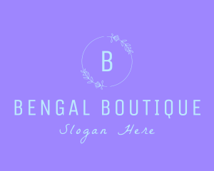 Flower Wreath Boutique logo design