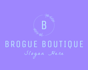 Flower Wreath Boutique logo design