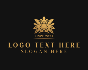 Golden - Golden Flower Garden logo design