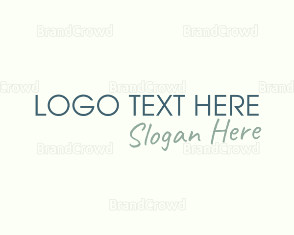 Simple Style Fashion Logo