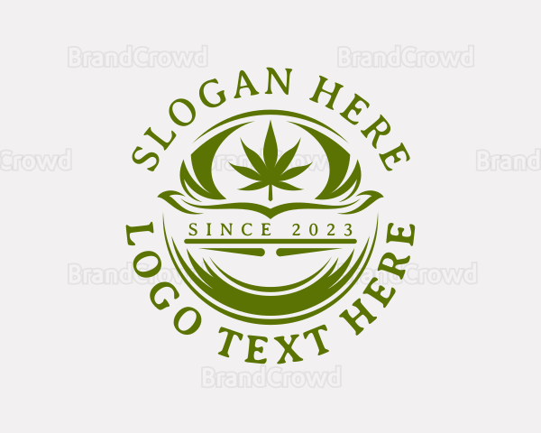 Organic Marijuana Weed Logo