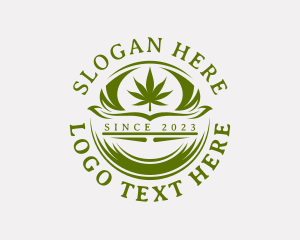 Herbal - Organic Marijuana Weed logo design