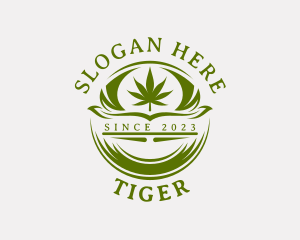 Organic Marijuana Weed Logo