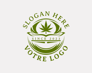 Organic Marijuana Weed Logo