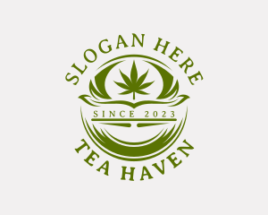 Organic Marijuana Weed logo design