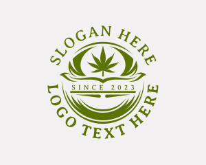 Drug - Organic Marijuana Weed logo design
