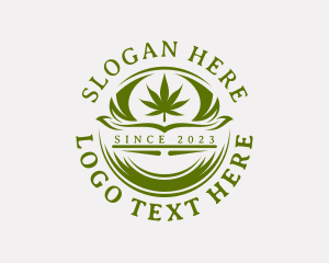 Organic Marijuana Weed Logo