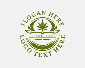 Organic Marijuana Weed Logo