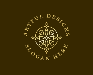 Luxury Metallic Ornament logo design