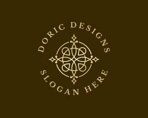 Luxury Metallic Ornament logo design