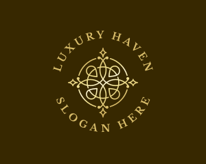Luxury Metallic Ornament logo design
