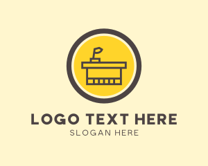 Office - Office Desk Lamp logo design