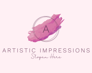 Beauty Watercolor Cosmetics  logo design