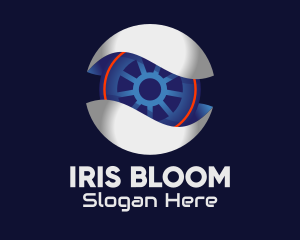 Iris - 3D Surveillance Camera logo design