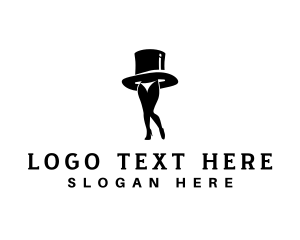Hat - Woman Sexy Legs logo design