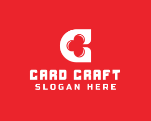 Card - Casino Letter C Clover logo design