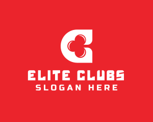 Clubs - Casino Letter C Clover logo design