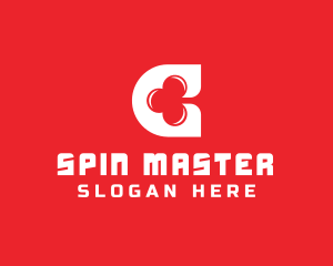 Slot - Casino Letter C Clover logo design
