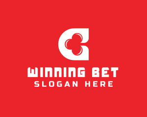 Bet - Casino Letter C Clover logo design
