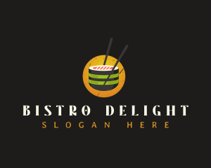 Sushi Gourmet Cuisine logo design