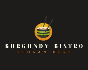 Sushi Gourmet Cuisine logo design