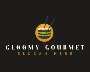 Sushi Gourmet Cuisine logo design