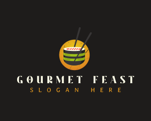 Sushi Gourmet Cuisine logo design