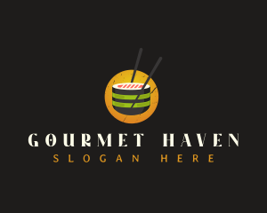 Sushi Gourmet Cuisine logo design