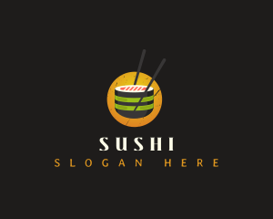 Sushi Gourmet Cuisine logo design