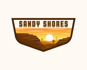 Dunes - Desert Canyon Sunset logo design