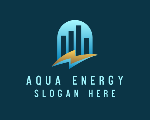 Voltage Energy Graph logo design