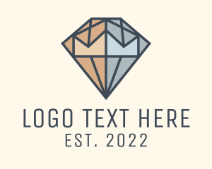 Precious Stone - Diamond Crown Jewelry logo design