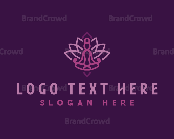 Wellness Yoga Lotus Logo