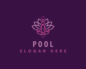 Wellness Yoga Lotus Logo