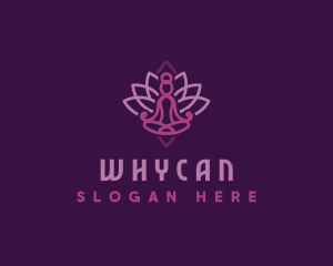 Yogi - Wellness Yoga Lotus logo design