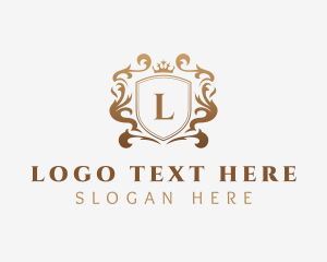 Luxury Jewelry Boutique Shield logo design