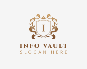 Luxury Jewelry Boutique Shield logo design