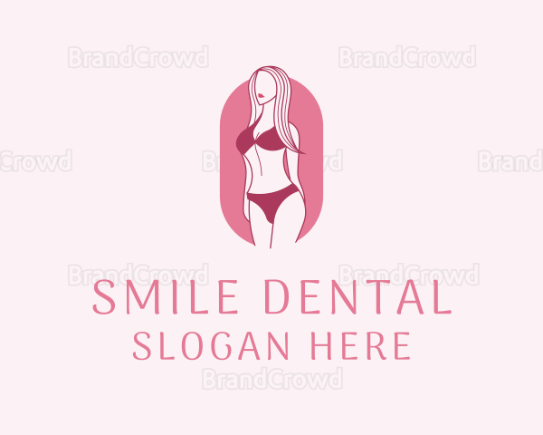 Bikini Woman Fashion Logo