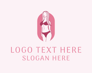 Underwear - Bikini Woman Fashion logo design