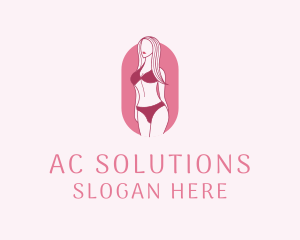 Bikini Woman Fashion logo design