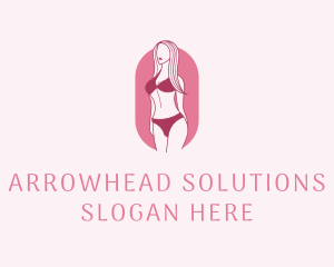 Bikini Woman Fashion logo design