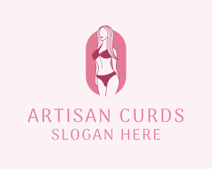 Bikini Woman Fashion logo design