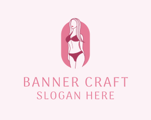 Bikini Woman Fashion logo design